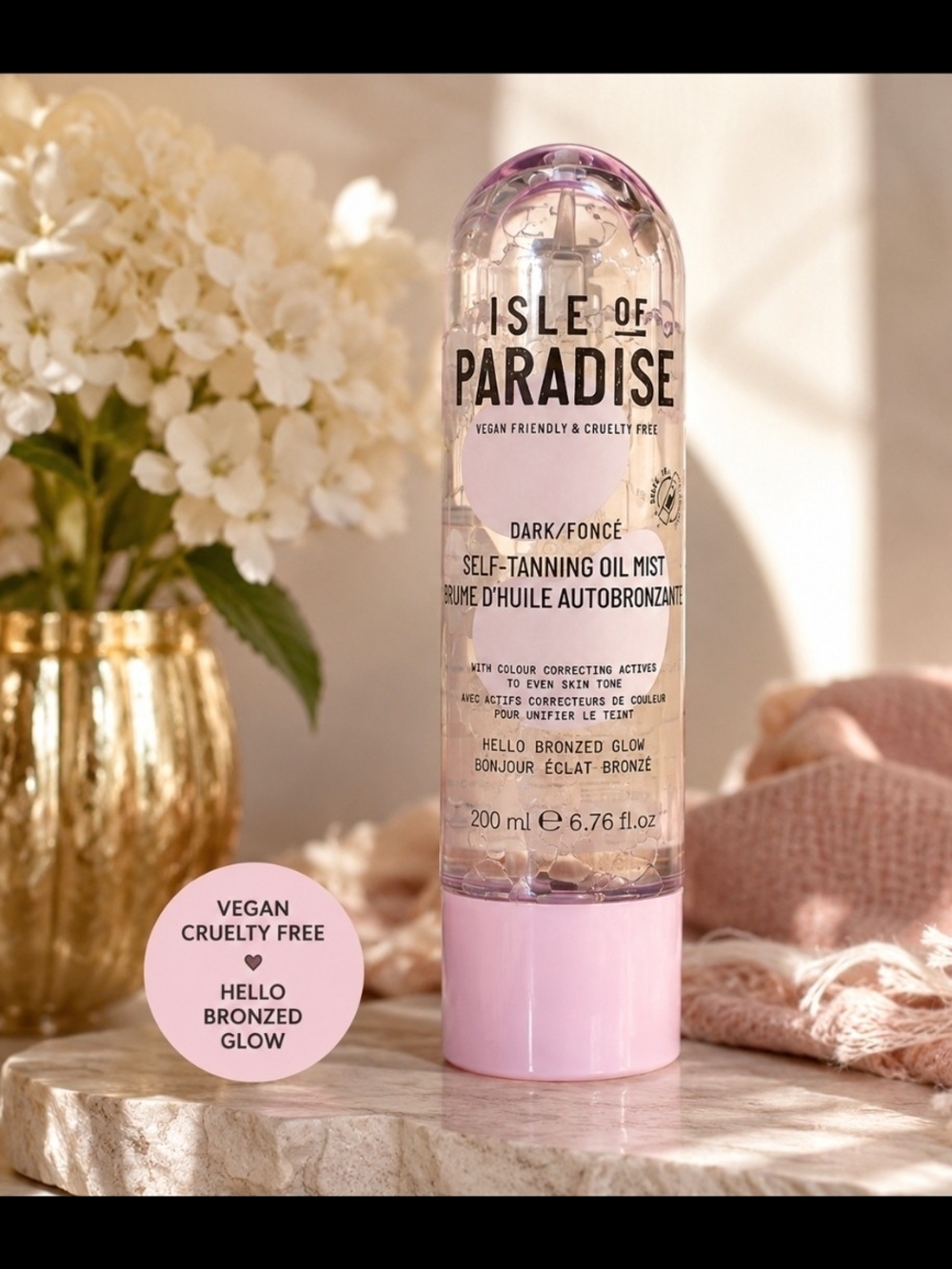 Isle of Paradise Dark Self-Tanning Oil Mist